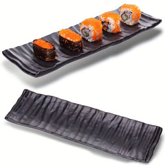 Melamine Sushi Plate Frosted Rectangular Tableware