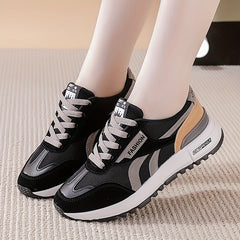 Women's Colorblock Sports Shoes Mesh Breathable Running Sneakers