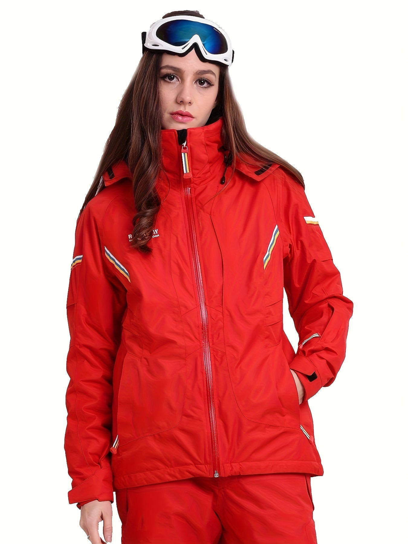 Women's Thermal Ski Jacket Waterproof & Windproof Outdoor Sports Coat