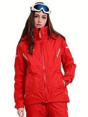 Women's Thermal Ski Jacket Waterproof & Windproof Outdoor Sports Coat