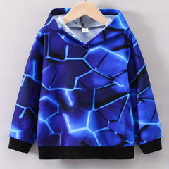 3D Graphic Kids Sweatshirt Boys Hooded Pullover Top