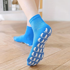 5 Pairs Stopper Socks Women's Non Slip Yoga Pilates Dance Socks One Size