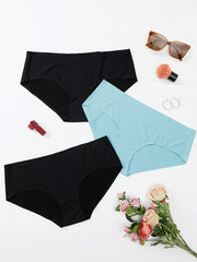 3 Pack Plus Size Seamless High Waisted Panties Set