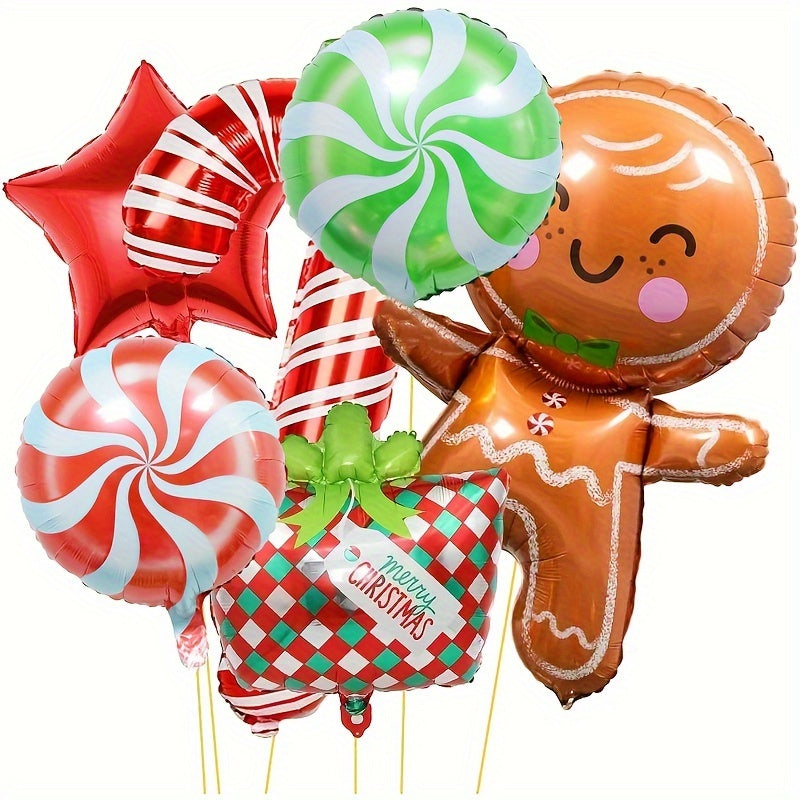 Christmas Balloons Pack Of 6pcs Foil Balloons
