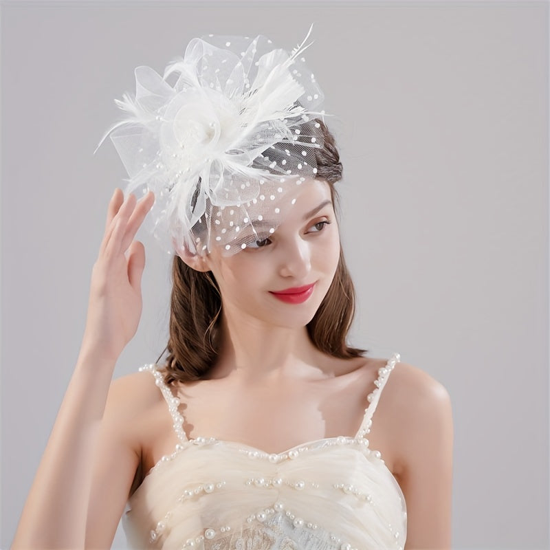 Flower Head Piece Duck Billed Clip Bridal Hair Accessories