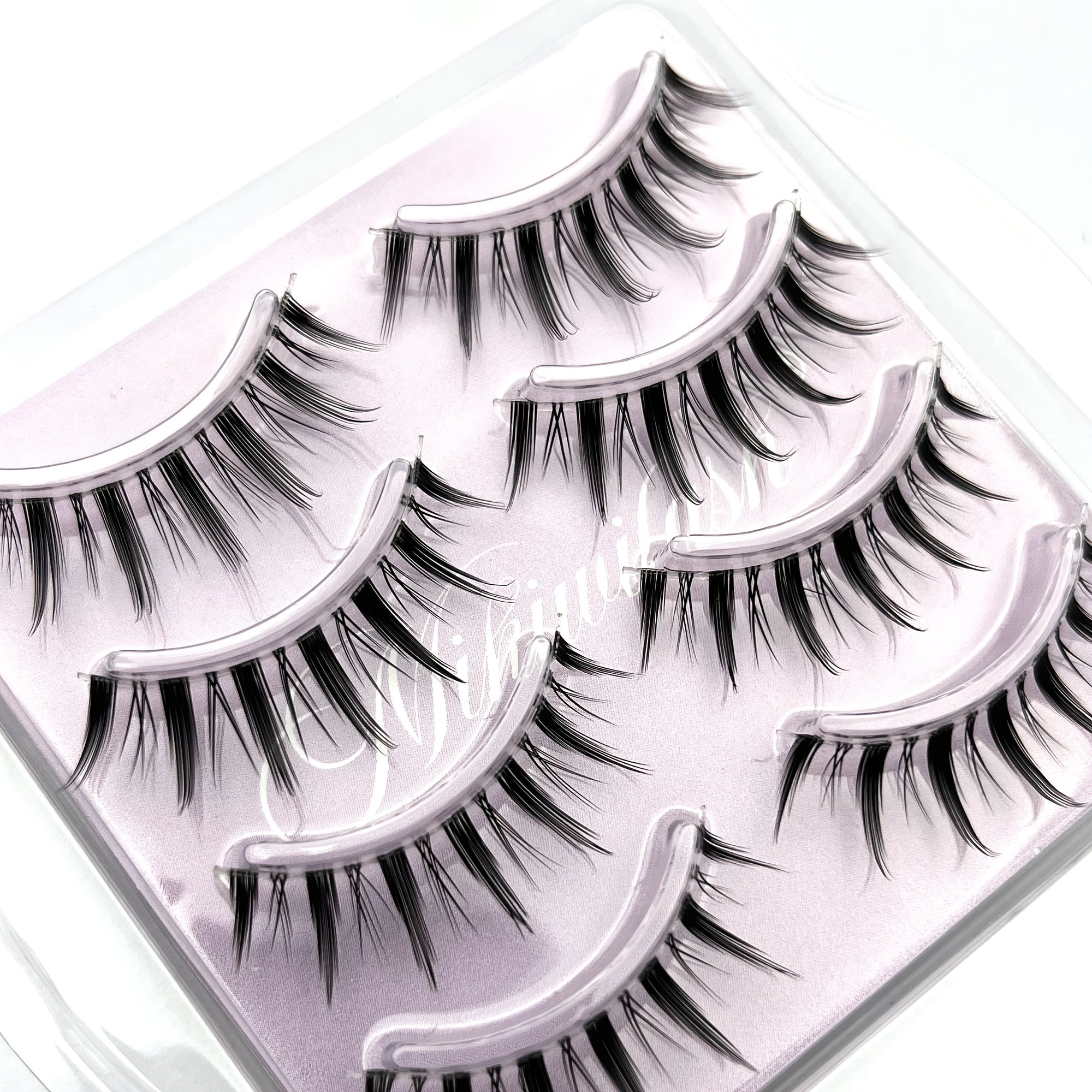 4 Pairs Manga Lashes Spiky Anime False Eyelashes Natural Look