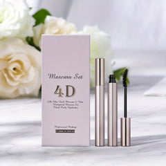 Thick & Slender Mascara Primer Set 4D Fiber Lashes Makeup
