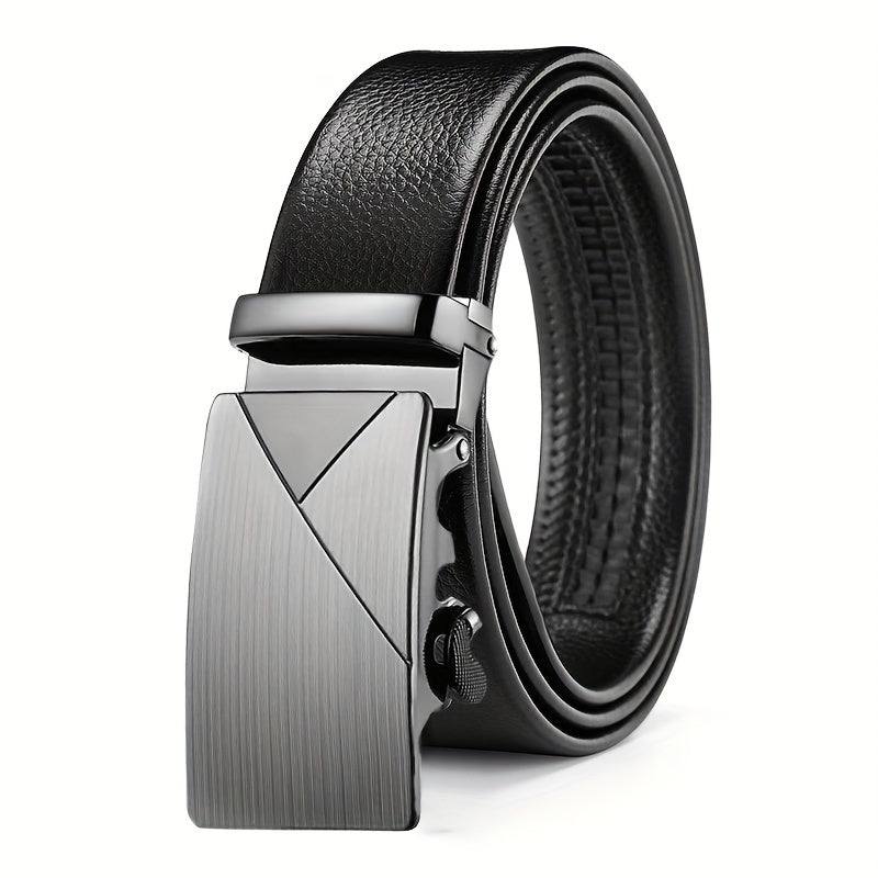 Men's Leather Belt Auto Buckle Business Casual Pants Belt