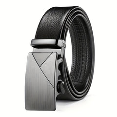 Men's Leather Belt Auto Buckle Business Casual Pants Belt