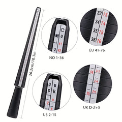 Ring Sizer US HK Measurement Tool Women Men Ring Size Measure Finger Ring Gauge