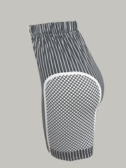 Striped Tank Top & High Waist Shorts Set