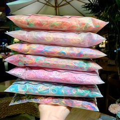 1000 Disposable Colorful Hair Bands Hair Ties for Girls
