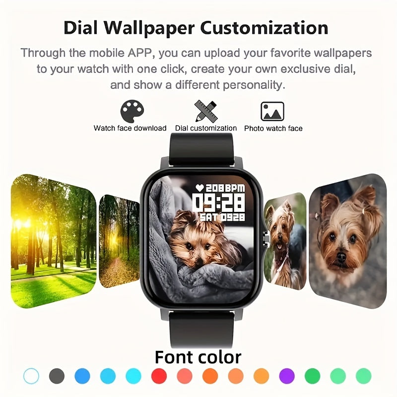 Smart Watch Step Calorie Tracker with Caller Info Alert