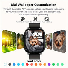 Smart Watch Step Calorie Tracker with Caller Info Alert
