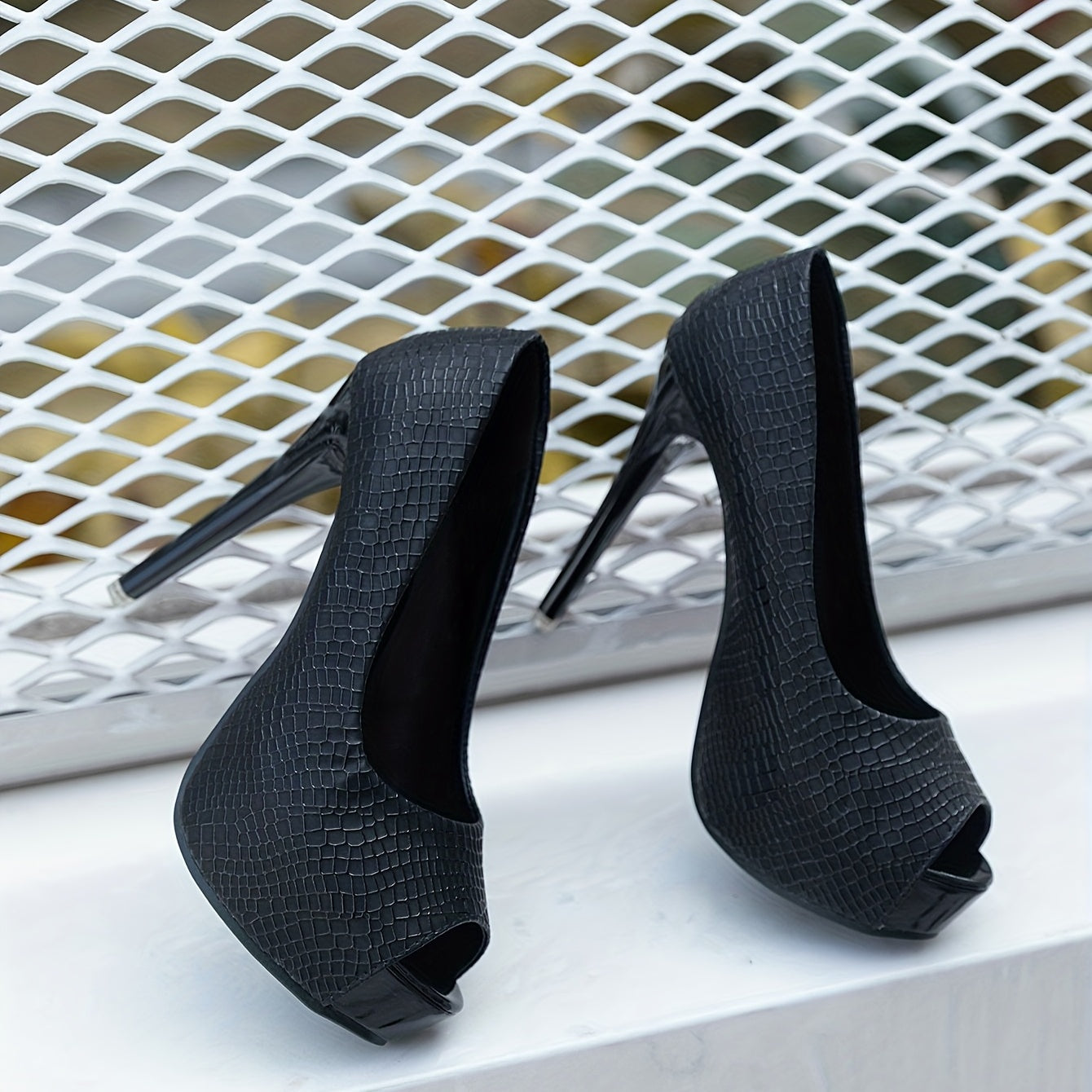 Women's High Stiletto Heel Platform Pumps