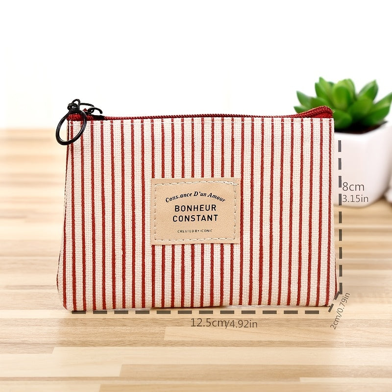 Zipper Storage Bag Cosmetic Pouch Sanitary Napkin Bag Modern Style