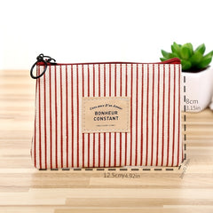 Zipper Storage Bag Cosmetic Pouch Sanitary Napkin Bag Modern Style