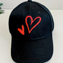 Heart Embroidery Baseball Cap Lightweight Sun Hat
