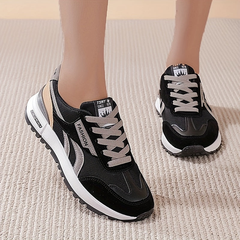 Women's Colorblock Slip On Casual Sneakers Non slip Shoes