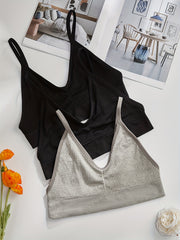 3pcs Wireless Bras Comfy & Breathable Intimates Women's Lingerie