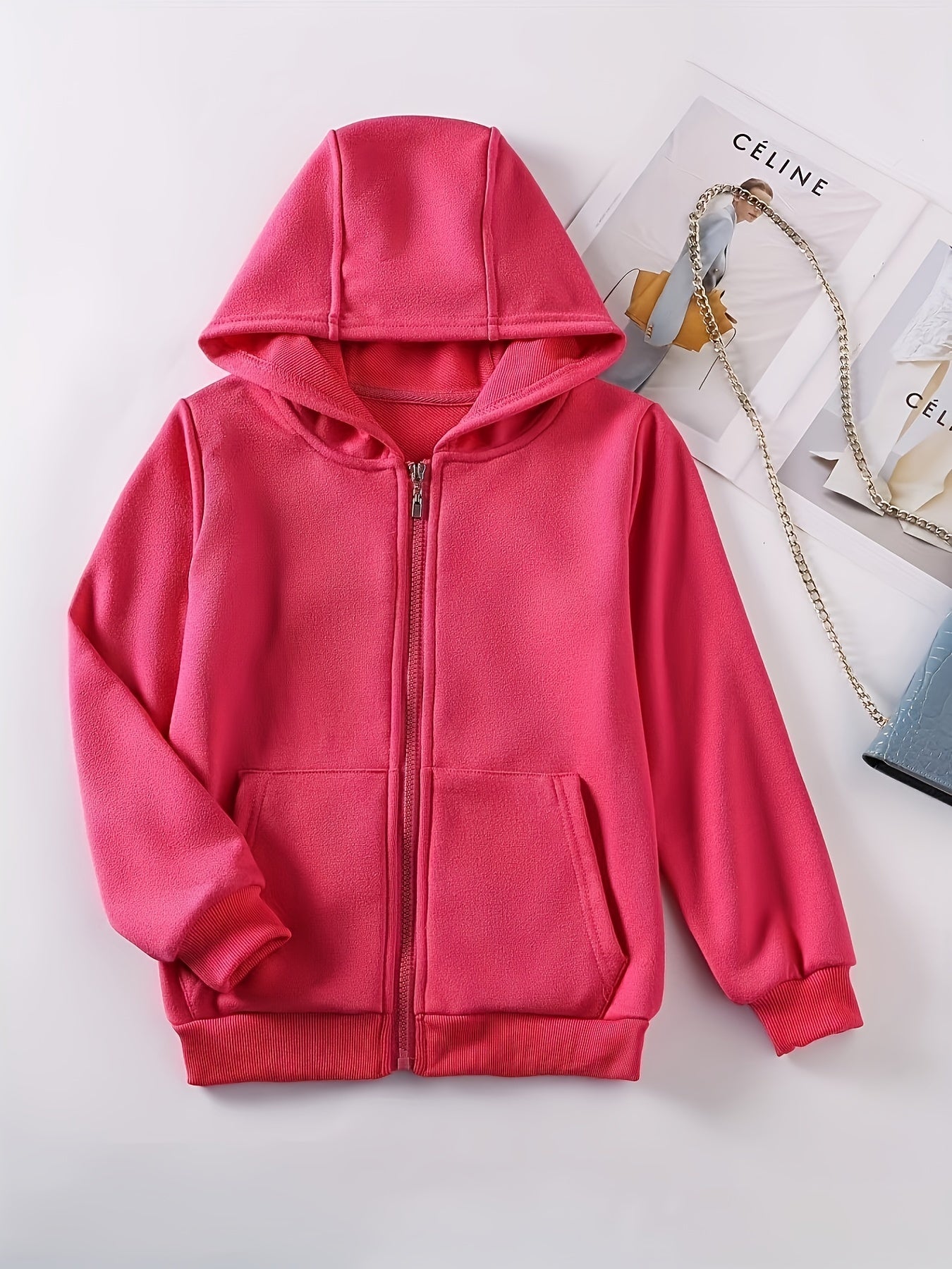Kid's Full Zip Hooded Sweatshirt Casual Hoodies For Boys Girls