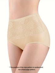 Floral Print Briefs Stretchy Intimates Panties