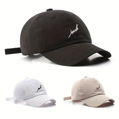 Women's Curved Brim Embroidered Peaked Cap Men's Sunscreen Baseball Cap