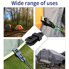 6pcs Tent Fixing Clips Large Size Windbreak Hook Clip