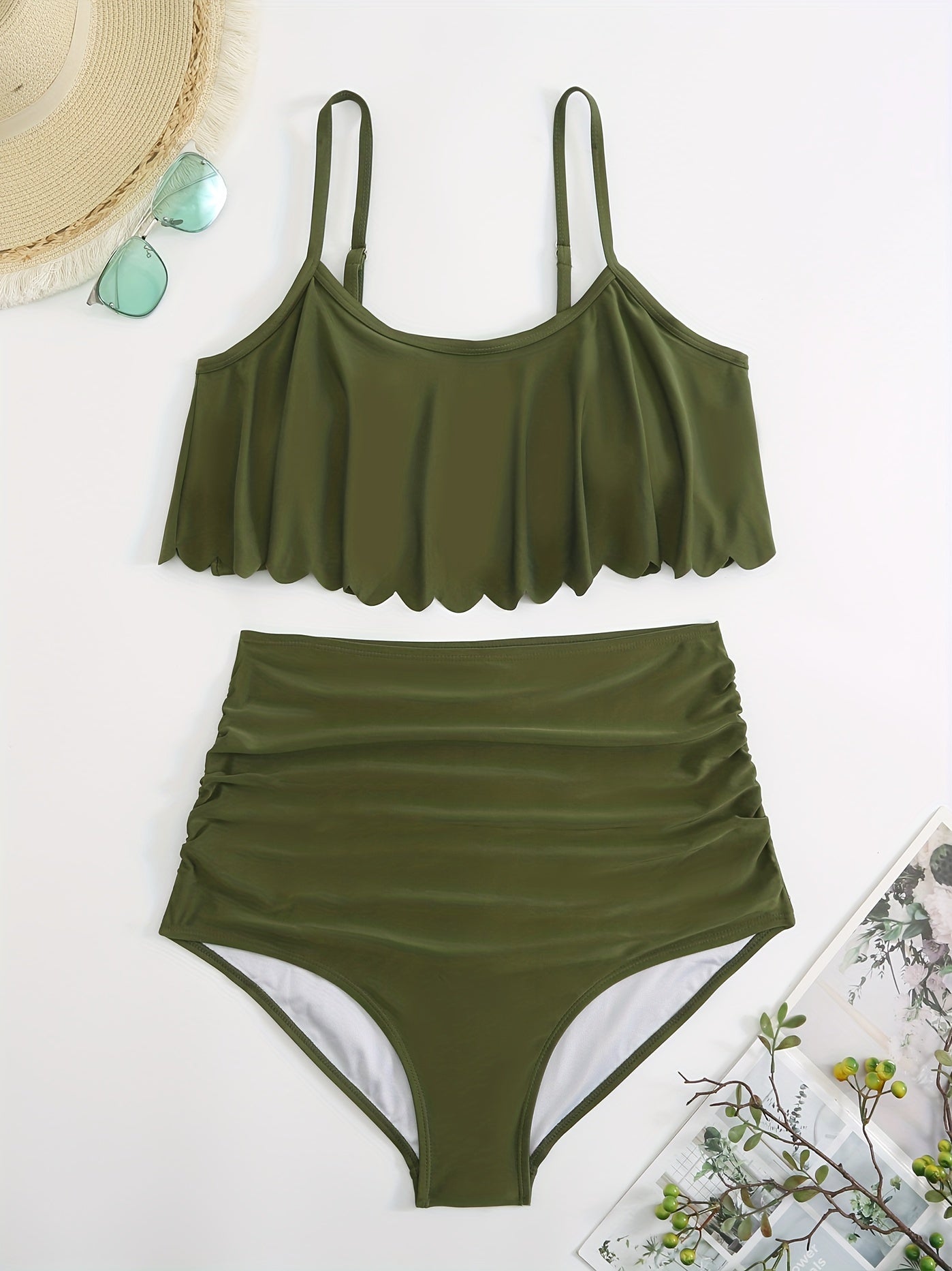 High Waist Bikini Set Women's Plus Swimsuit Set