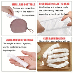 100pcs Waterproof Disposable Shower Caps for Hair