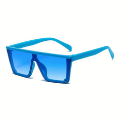 Y2K Vintage Sunglasses Square Frame Gradient Sun Protection