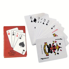 1pc Mini Poker Playing Cards Creative Gift Tabletop Game Travel Accessories