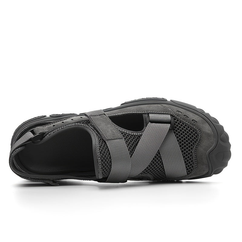 Men Non Slip Sandals Durable Quick Dry Closed Toe Beach Shoes Summer