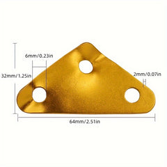8pcs Aluminum Triangular Buckles for Tent Rope Adjustments