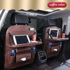 Car Seat Back Organizer Storage Bag with Tray