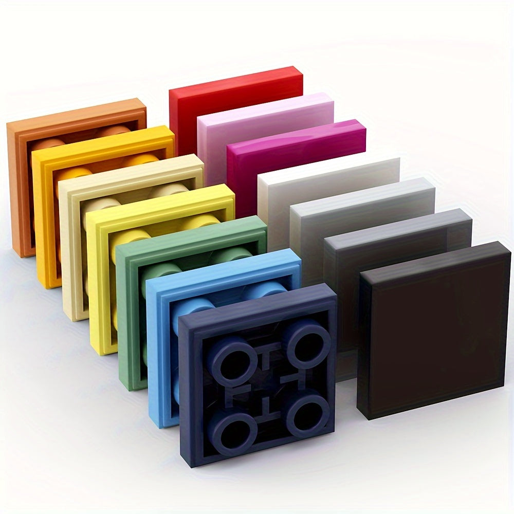 20pcs ABS Building Blocks Set 2x2 Inch Plates Low Walls