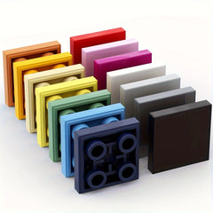 20pcs ABS Building Blocks Set 2x2 Inch Plates Low Walls