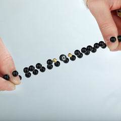 Letter Beaded Bracelet Agate 26-Letter Bracelet