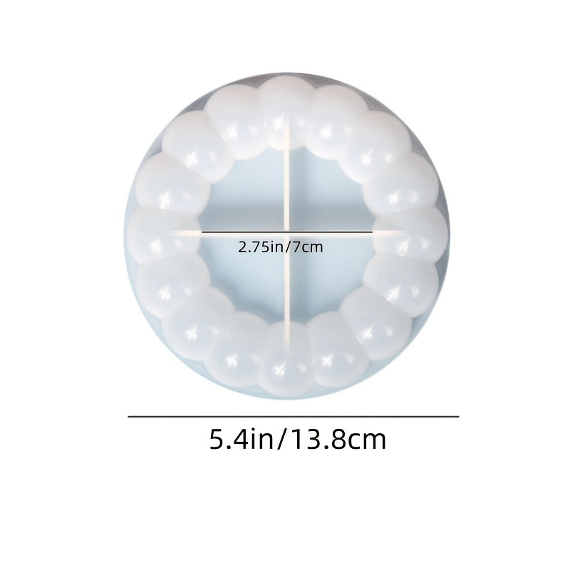 Silicone Bubble Tray Resin Mold Coaster Candle Holder DIY Resin Art