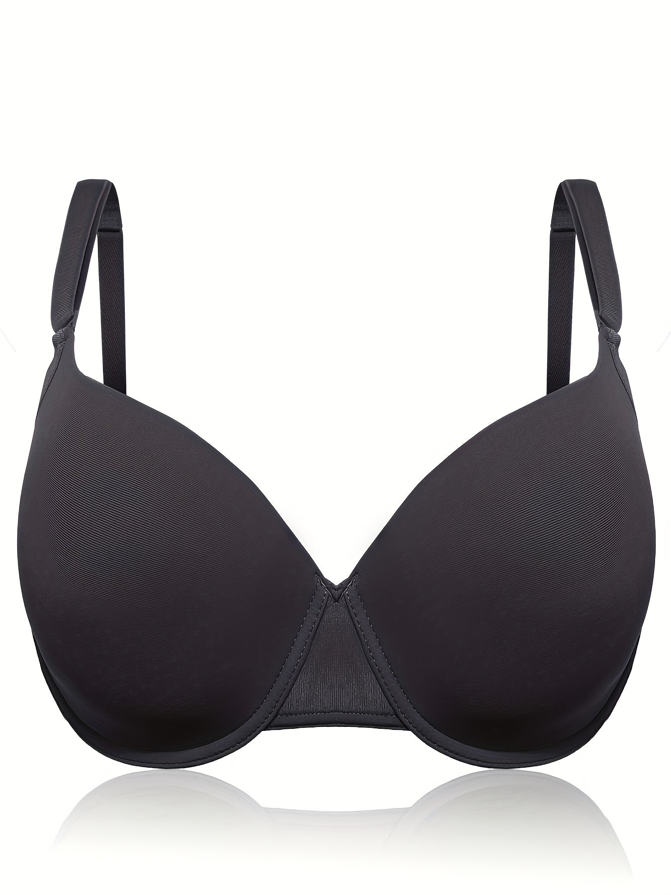 Solid T Shirt Bra Breathable Push Up Lingerie