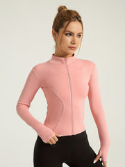 High Stretch Quick Drying Yoga Jacket Slim Fit Coat Women's Activewear