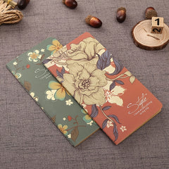 50pg Portable Retro Notebook Faux Leather Cover Thread Binding Vintage Style