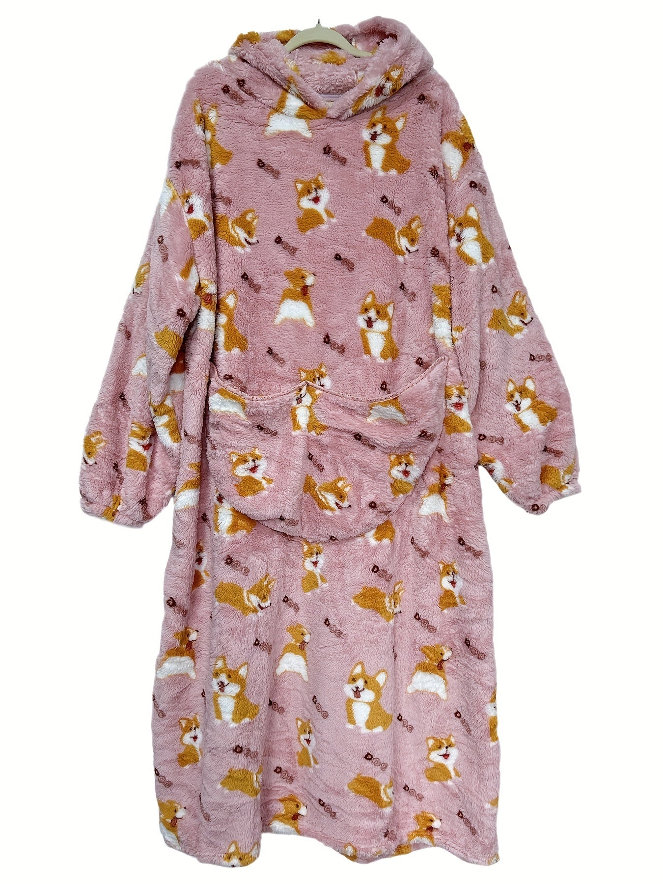 Puppy Pattern Oversized Wearable Blanket