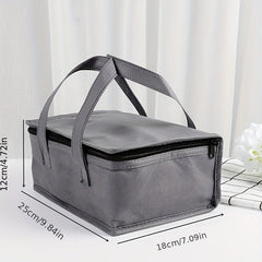 Foldable Insulated Lunch Bag Reusable Cooler Lunch Box Waterproof Bento Bag