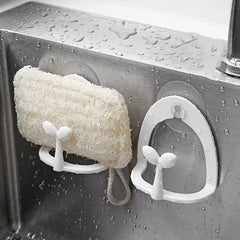 Scouring Pad Storage Rack Kitchen Sink Organizer Dishwashing Sponge Holder