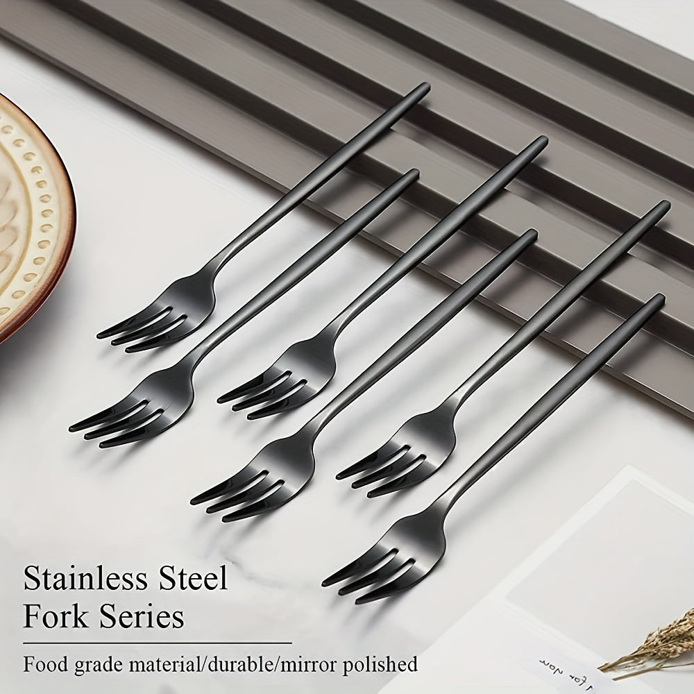 12pcs Stainless Steel Fruit Forks Salad Forks Set