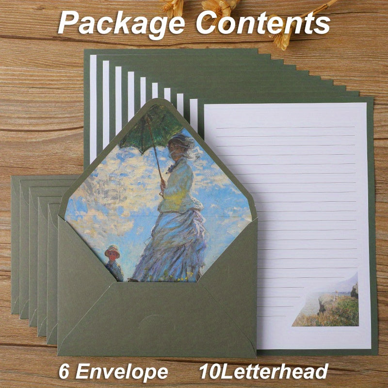 16pcs Writing Stationary Paper Set with Decorative Envelopes