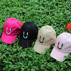 3D U Happy Face Embroidered Baseball Cap Dad Hat Hit Hop Hats For Men Women
