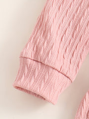 Girls Long Sleeve Knitted Dress - Autumn Winter Casual Midi