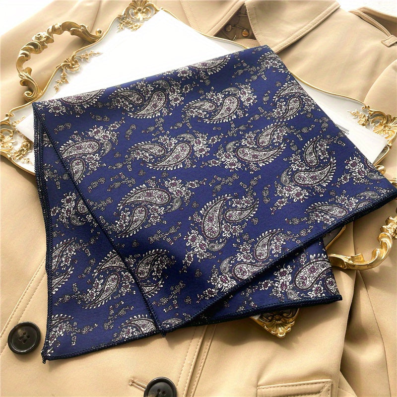 Paisley Print Bandana Square Scarf Neckerchief Head Wrap Hair Accessories